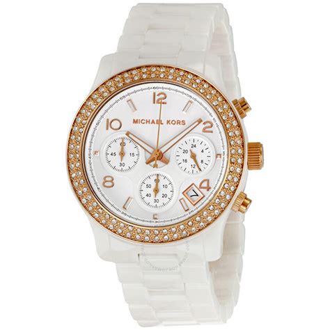 michael kors watch ceramic black|Michael Kors white ceramic watch.